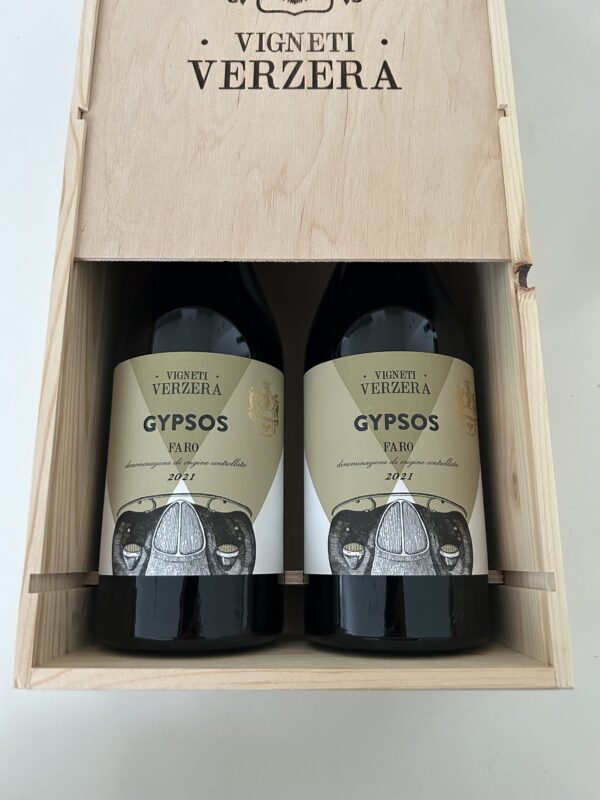 FARO DOC: GYPSOS 2021| Cassetta in legno 2 bottiglie - immagine 3